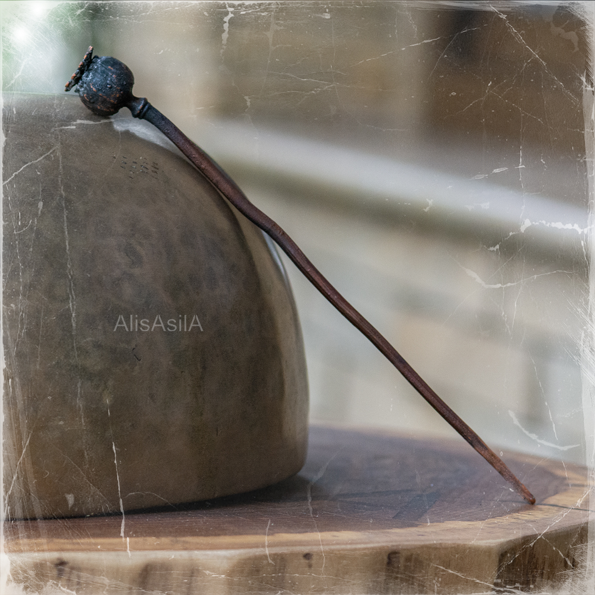 This content is the image: Collection poppies jewelry "Mekona Goddess” poppies hairpin “Pin of Mecona”